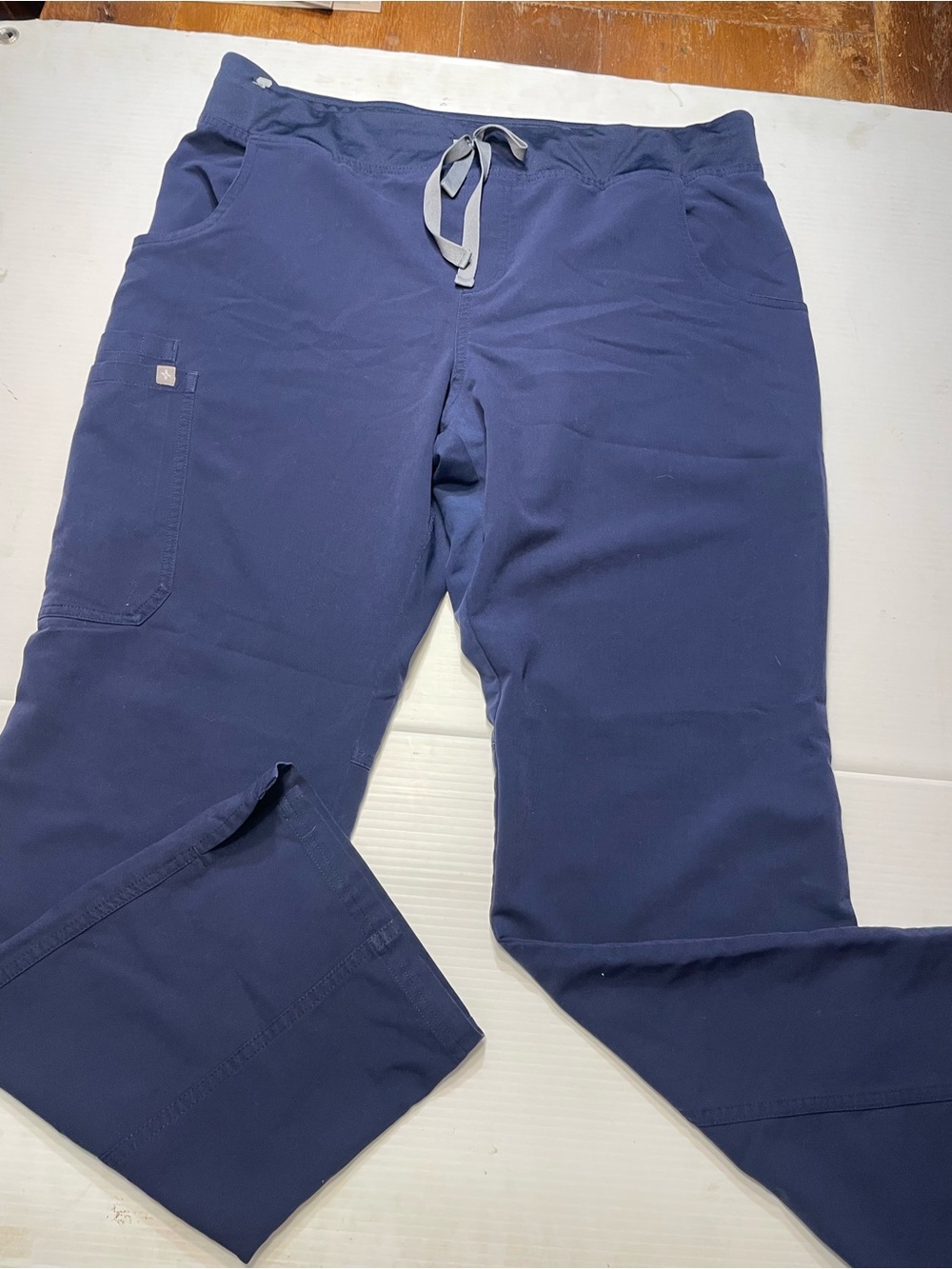 FIGS SCRUBS Womens Navy Blue Sz L Kade Cargo Pant